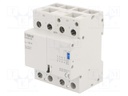 Relay: installation; bistable; NO x4; Ucoil: 230VAC; 70x90x65mm