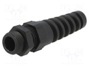 Cable gland; with strain relief; PG9; IP68; Mat: polyamide; black