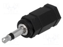 Adapter; Jack 3.5mm socket,Jack 3.5mm plug; mono,stereo