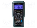 Digital multimeter; IR; LCD 3,75 digit,bargraph; True RMS; IP54