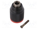 Drill holder; 1.5÷13mm; L: 72.4mm; metal; V: single sleeve