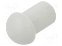 Stopper; polyamide; light grey; L: 15mm; -20÷100°C; Entrelec