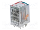 Relay: electromagnetic; 4PDT; Ucoil: 6VDC; 6A/250VAC; 6A/24VDC