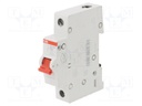 Switch-disconnector; Poles: 1; DIN; 63A; 240VAC; SHD200; IP20,IP40