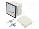 Meter; on panel; analogue; 0÷5A; Class: 1,5; IP52; Length: 61mm; 600V