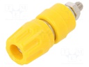 Socket; 4mm banana; yellow