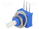 Potentiometer: shaft; single turn; 5kΩ; ±20%; 0.25W; linear; 3.18mm