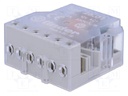 Relay: installation; bistable; NO; Ucoil: 12VAC; 10A; -40÷40°C; IP20