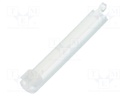 Spacer sleeve; LED; Øout: 3.6mm; ØLED: 3mm; L: 22.2mm; natural