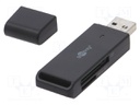 Card reader: external; USB A; USB 3.0; Communication: USB; 5Gbps