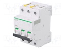 Circuit breaker; 400VAC; Inom: 6A; Poles: 3; DIN; Charact: B; 6kA