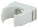 Bracket; ØBraid : 24.3mm; polypropylene; Colour: light grey