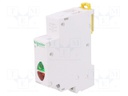 LED indicator; 110÷230VAC; DIN; Colour: green/red