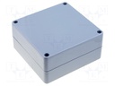 Enclosure: multipurpose; X: 120mm; Y: 120mm; Z: 60mm; polycarbonate