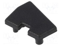 Cap for LED profiles; black; ABS; Application: EDGE10