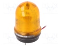 Signaller: lighting; amber; Series: MFL; 10÷30VDC; IP65; Ø97x150mm