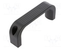 Handle; Mat: polyamide; black; H: 50mm; L: 133mm; W: 26mm