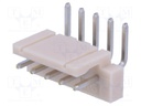 Socket; wire-board; male; DF1; 2.5mm; PIN: 5; THT; on PCBs; 250V; 3A