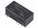 Isolated Board Mount DC/DC Converter, 2:1 Input, ITE, 1 Output, 6 W, 12 V, 500 mA