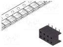 Socket; wire-board; female; Minitek; 2mm; PIN: 8; SMT; on PCBs; 2A