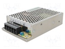 Power supply: switched-mode; modular; 60W; 24VDC; 21.6÷26.4VDC