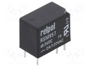 Relay: electromagnetic; SPDT; Ucoil: 3VDC; 2A/120VAC; 2A/24VDC; 2A