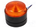 Signaller: lighting; flashing light; orange; Series: X80; IP67