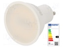 LED lamp; neutral white; GU10; 220/240VAC; 1000lm; 10W; 110°; 4000K