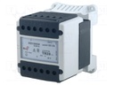 Transformer: safety; 100VA; 230VAC; 24V; IP20; Mounting: DIN; 1.83kg