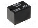 Relay: electromagnetic; SPDT; Ucoil: 12VDC; 1A/120VAC; 2A/24VDC