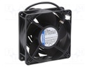 Fan: EC; axial; 230VAC; 119x119x38mm; 160m3/h; ball bearing