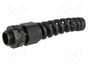 Cable gland; with strain relief; M20; IP68; Mat: polyamide; black