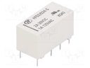 Relay: electromagnetic; DPDT; Ucoil: 24VDC; 1A/125VAC; 3A/30VDC; 3A