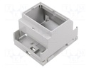 Enclosure: for DIN rail mounting; light grey; No.of mod: 4