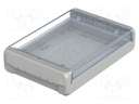 Enclosure: multipurpose; X: 125mm; Y: 191mm; Z: 40mm; BOCUBE; grey