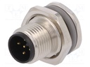 Socket; M12; PIN: 5; male; A code-DeviceNet / CANopen; THT; IP67