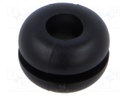 Grommet; black; UL94HB; TPR