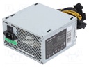 Power supply: computer; ATX; 86x150x140mm; 525W; Man.series: Wind