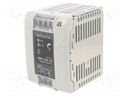 Power supply: switched-mode; for DIN rail; 240W; 24VDC; 10A; IP20