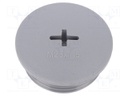 Stopper; M25; Mat: polyamide; dark grey; Pcs: 10