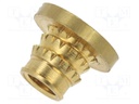 Threaded insert; brass; M5; BN: 37898; L: 6.6mm; MULTISERT®