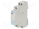 Contactor: 2-pole installation; 25A; 230VAC; NC + NO; DIN