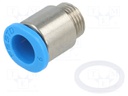 Push-in fitting; threaded,straight; M8; outside; -0.95÷6bar