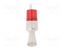 Signaller: lighting-sound; 24VDC; Colour: red; IP54; -30÷50°C