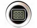 Voltmeter; digital,mounting; 0÷200mV; screw; Char: 8mm; 500uA; IP67