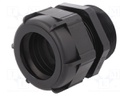 Cable gland; with long thread; M50; IP68; Mat: polyamide; black