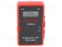 Logger: temperature and humidity; LCD 3,75 digit (1999); IP65