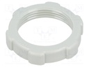 Nut; PG21; polystyrene; D: 7mm; Spanner: 36mm; light grey