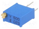 Potentiometer: mounting; multiturn; 50Ω; 500mW; THT; ±10%; linear