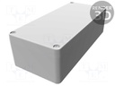 Enclosure: multipurpose; X: 80mm; Y: 176mm; Z: 53mm; 1590Z; aluminium